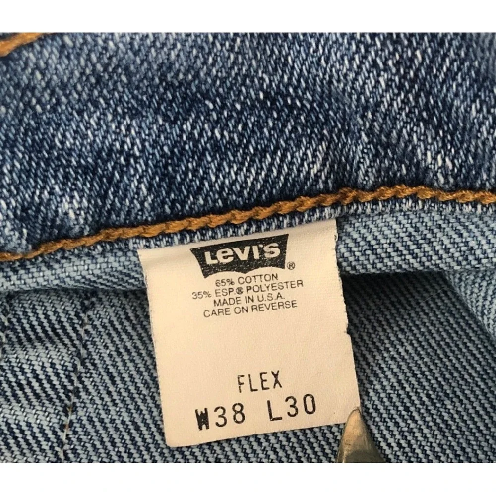 Levi's 540 Flex Relaxed Fit‎ Jeans Men's W38 L30 Blue Denim Straight Leg